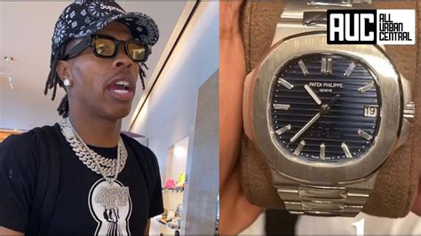 lil baby gets fake watch|lil baby patek philippe watch.